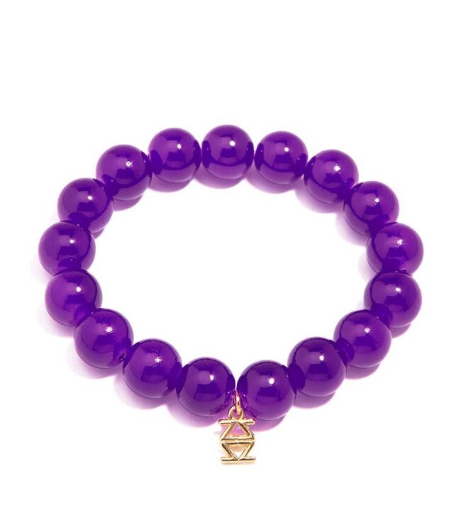 Glass Bead Stretch Bracelet