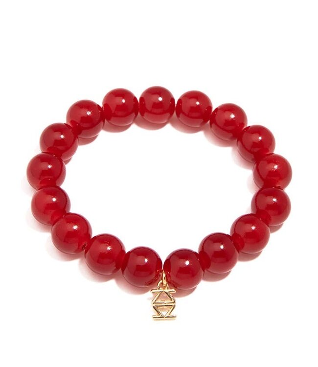 Glass Bead Stretch Bracelet