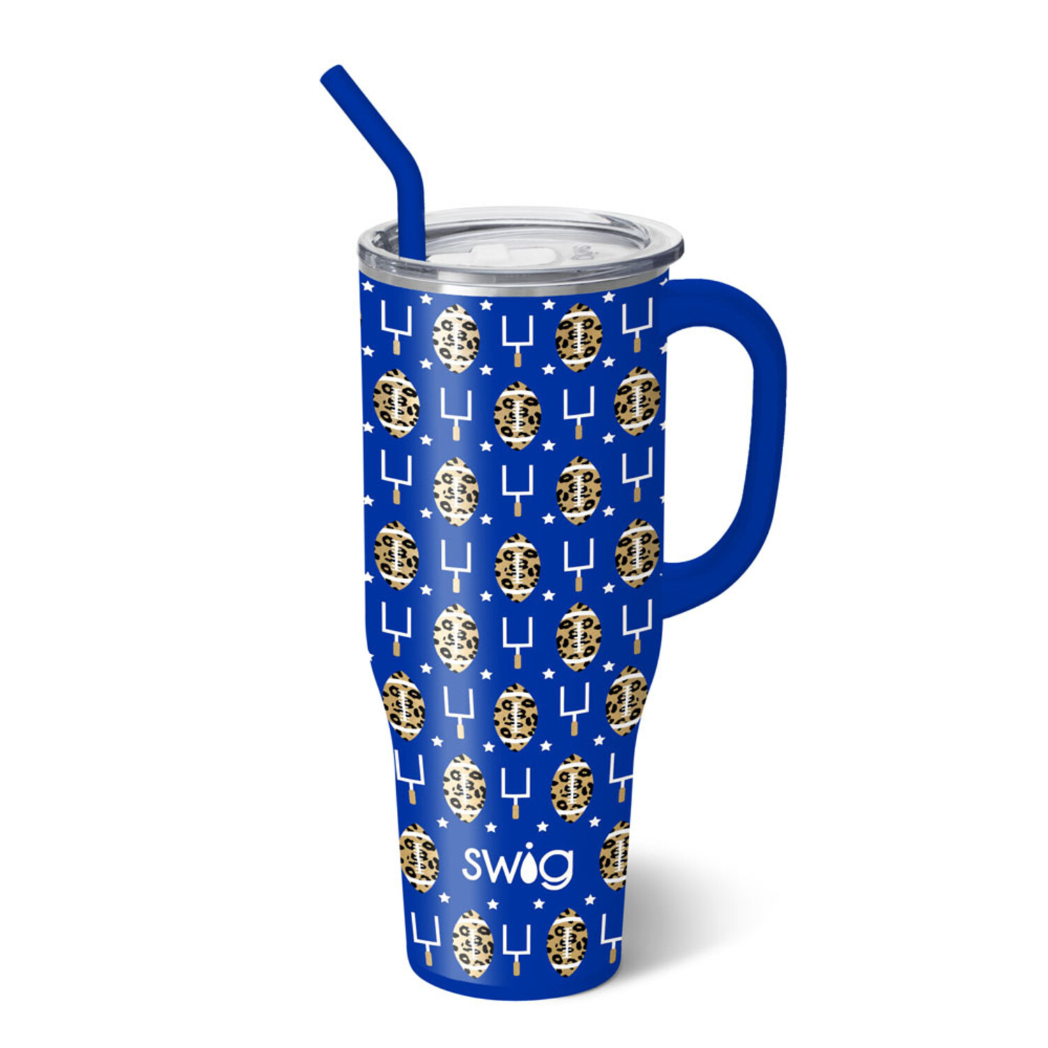 SWIG, 40 OZ. MEGA MUG - TOUCHDOWN NAVY+ORANGE – Deb & Co. Boutique