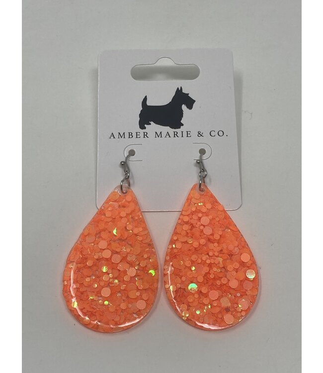 Acrylic Teardrop Earrings