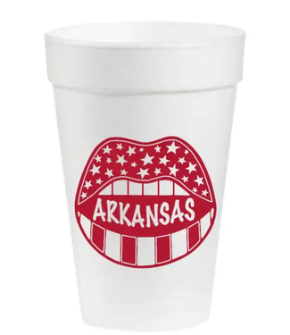 Arkansas Game Day- 16oz Styrofoam Cups