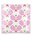 Pink Pickle Glass Square Trinket Trays