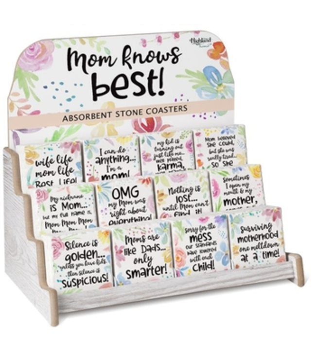 Single Coaster - Mom Knows Best