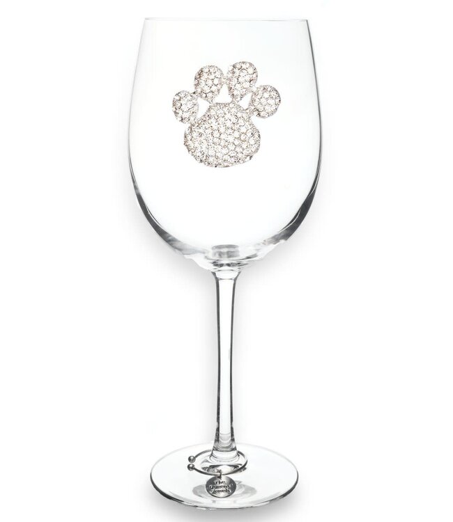 Jeweled Stemmed Wine Glass