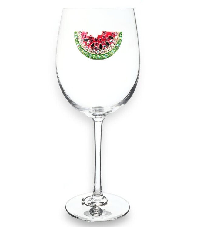 Jeweled Stemmed Wine Glass