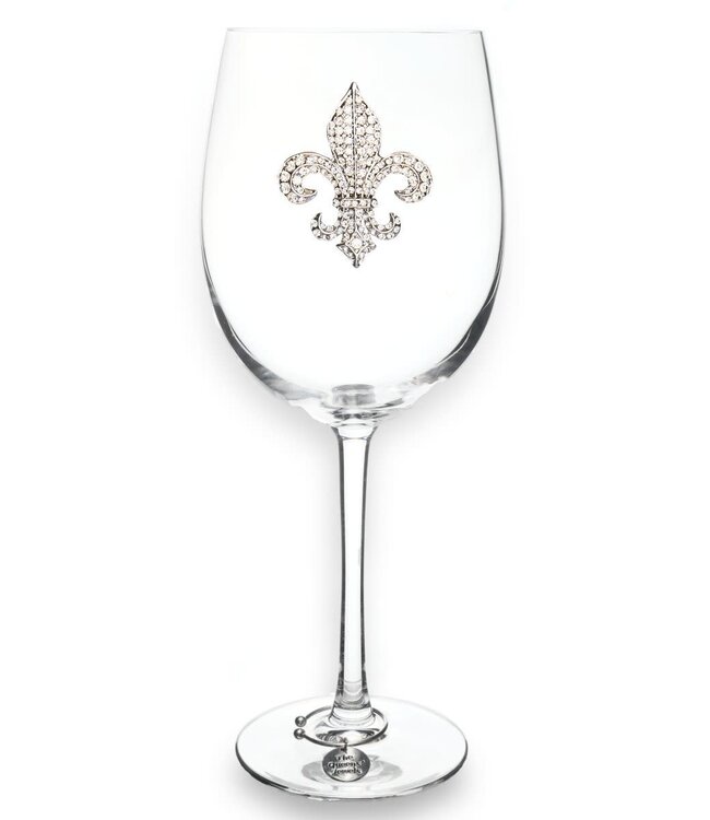 Jeweled Stemmed Wine Glass