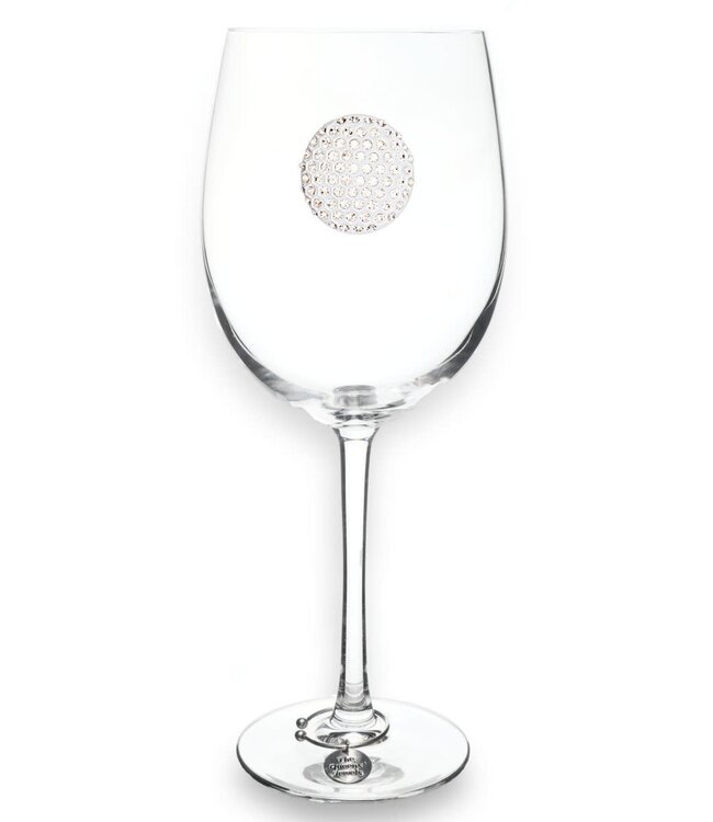 Jeweled Stemmed Wine Glass