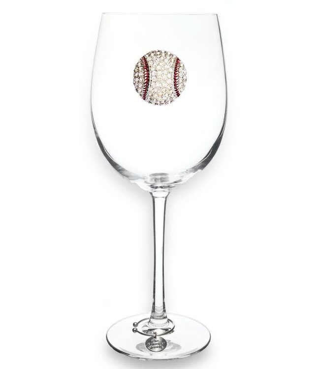 Jeweled Stemmed Wine Glass