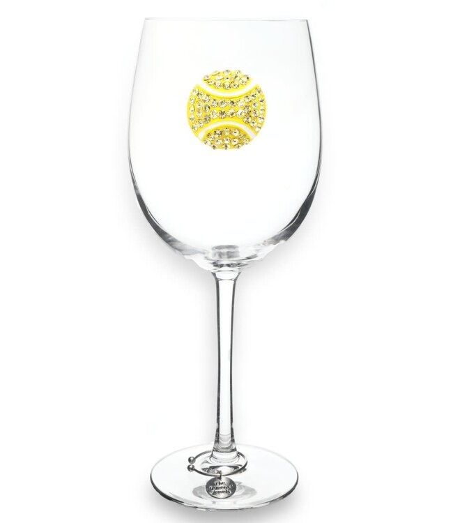 Jeweled Stemmed Wine Glass
