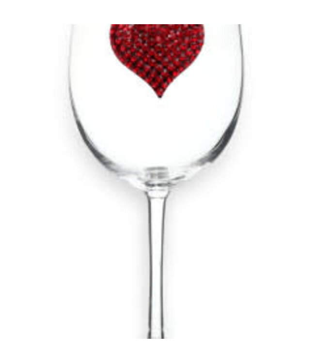 Jeweled Stemmed Wine Glass