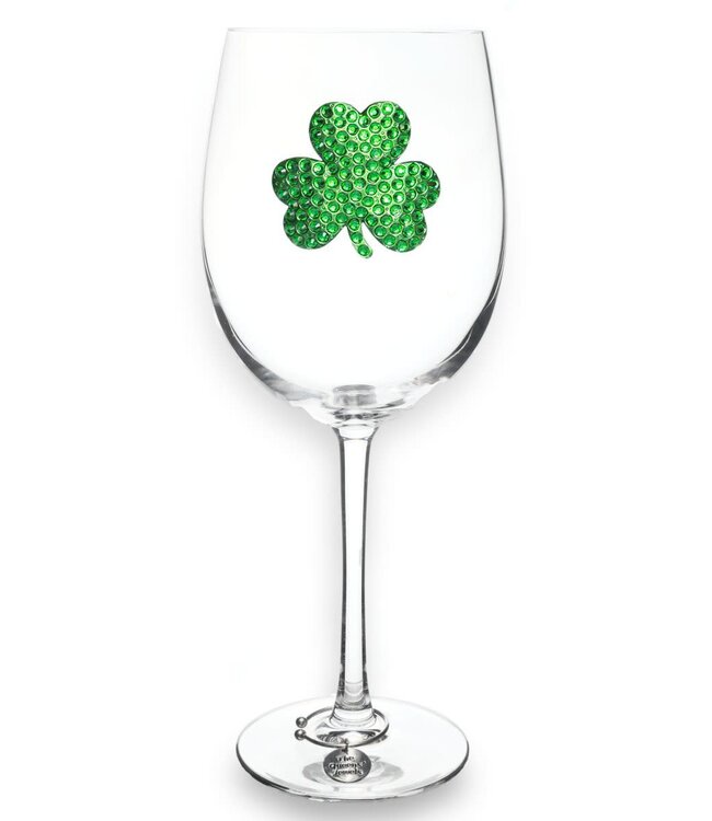 Jeweled Stemmed Wine Glass