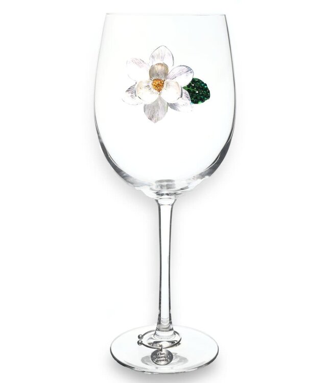 Jeweled Stemmed Wine Glass