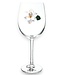 Jeweled Stemmed Wine Glass