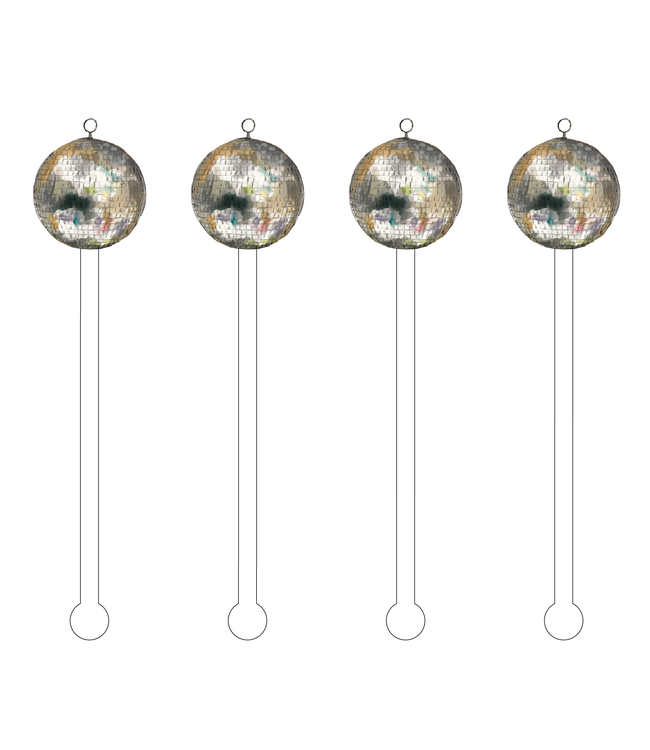 Disco Ball Acrylic Stir Stick