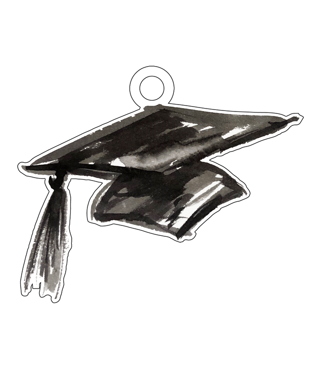 Graduation Cap Acrylic Gift Tag