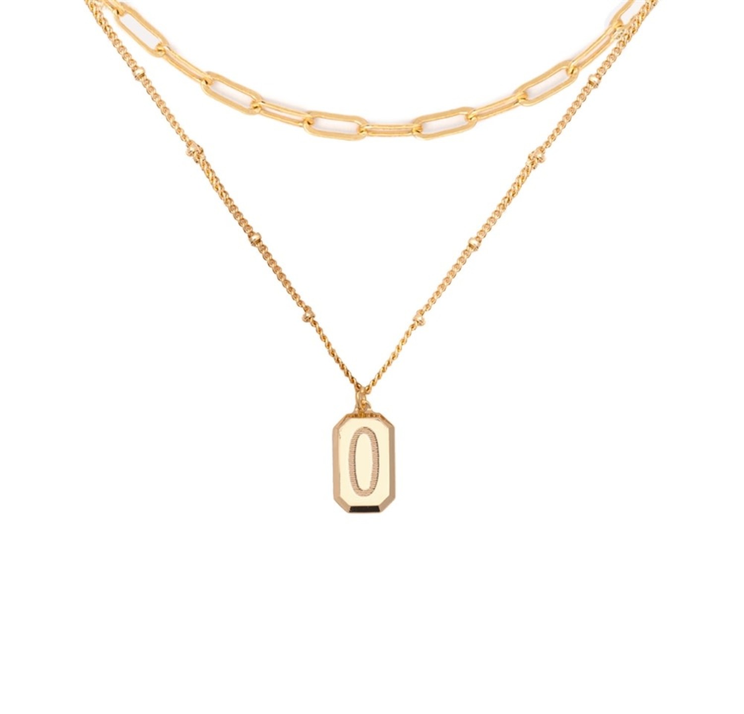 Letter Necklaces Gold - Amber Marie and Company
