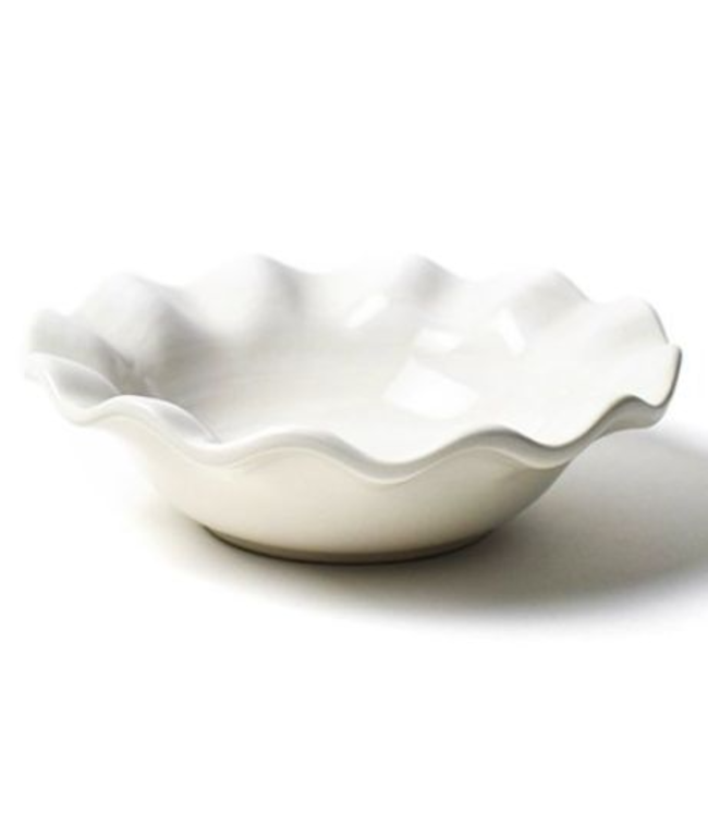 Signature Ruffle Flare Small Bowl White