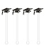 Graduation Cap Acrylic Stir Sticks