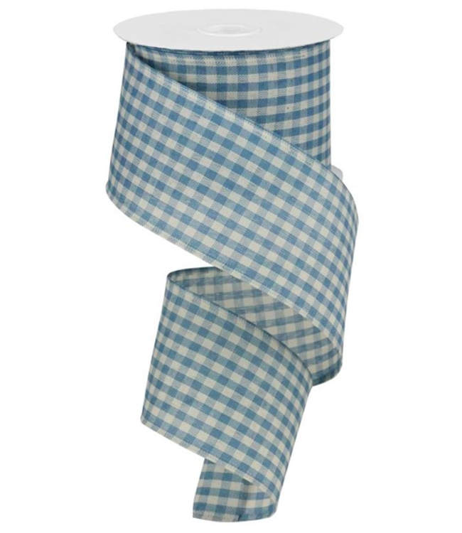 2.5"X10yd Farmhouse Gingham Ribbon