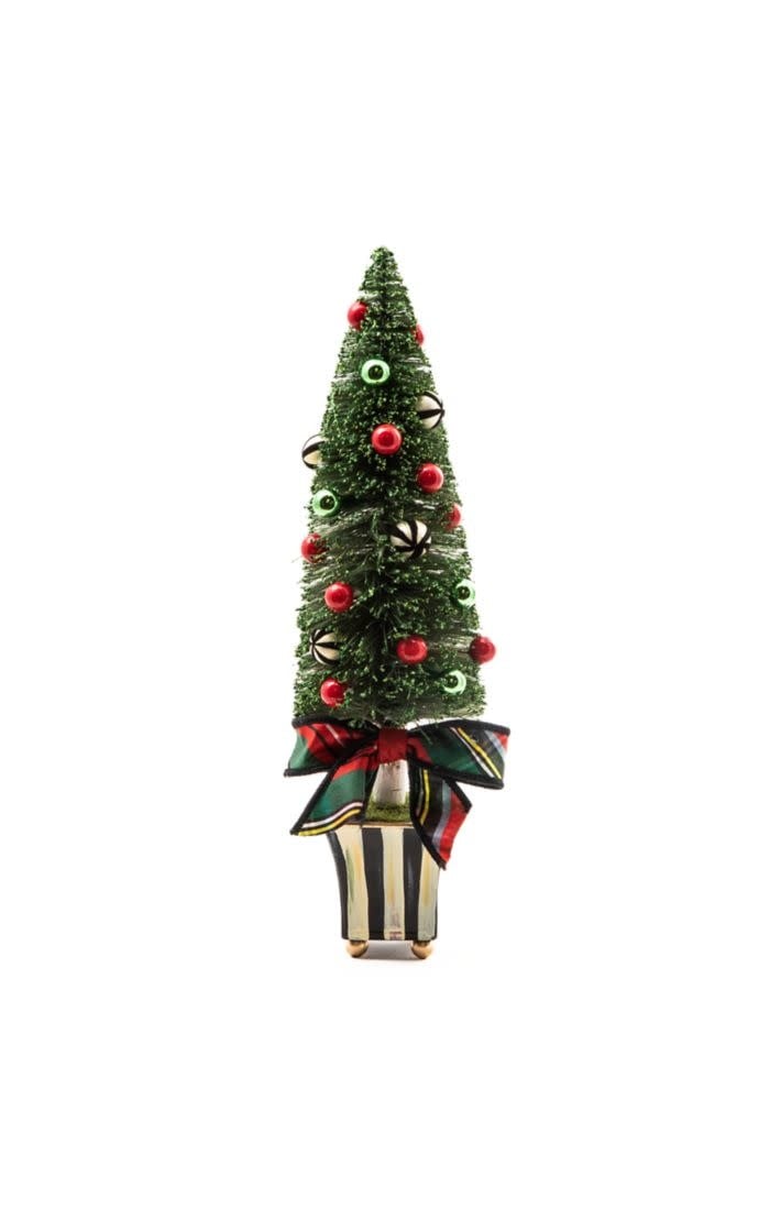 Bottle Brush Christmas Tree in Glass – To The Nines Manitowish Waters