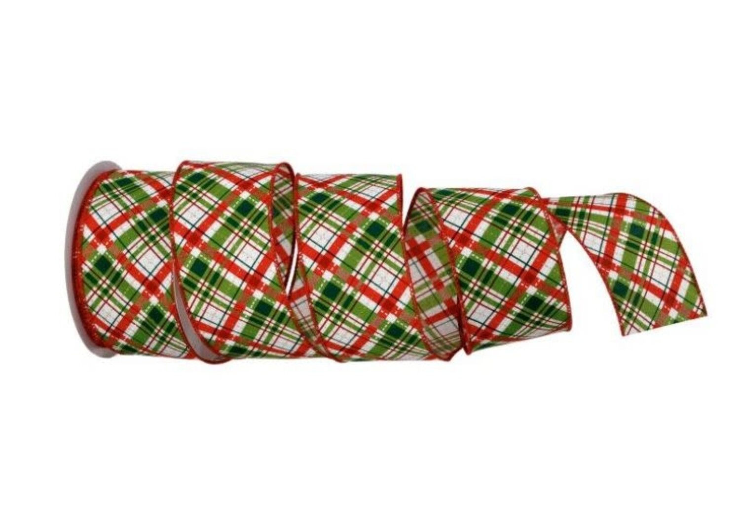 2.5X10y Traditional Plaid Ribbon - Amber Marie and Company