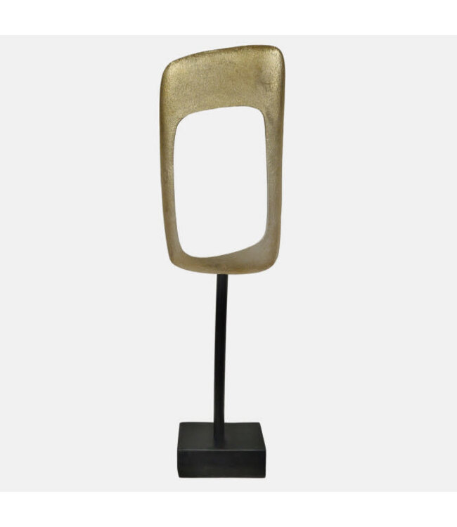27.5" Aluminum Rhombus On Stand - Gold