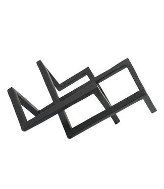 15" Metal Geometric Decor - Black