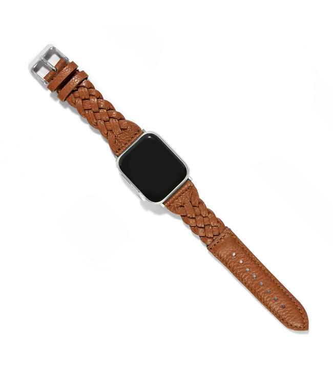 BRIGHTON Sutton Braided Leather Watch Band