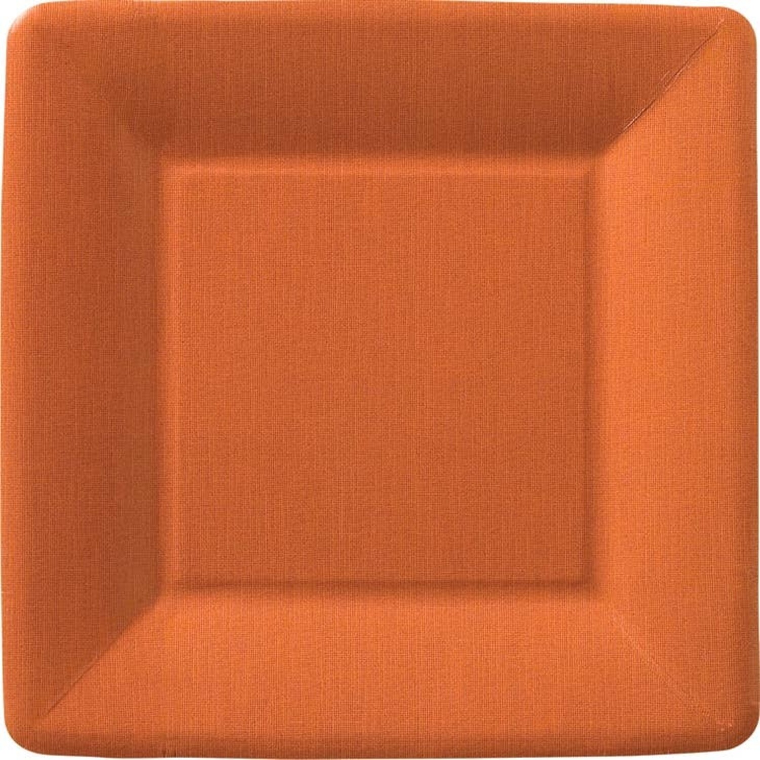 7 Pumpkin Orange Paper Plates Square plates