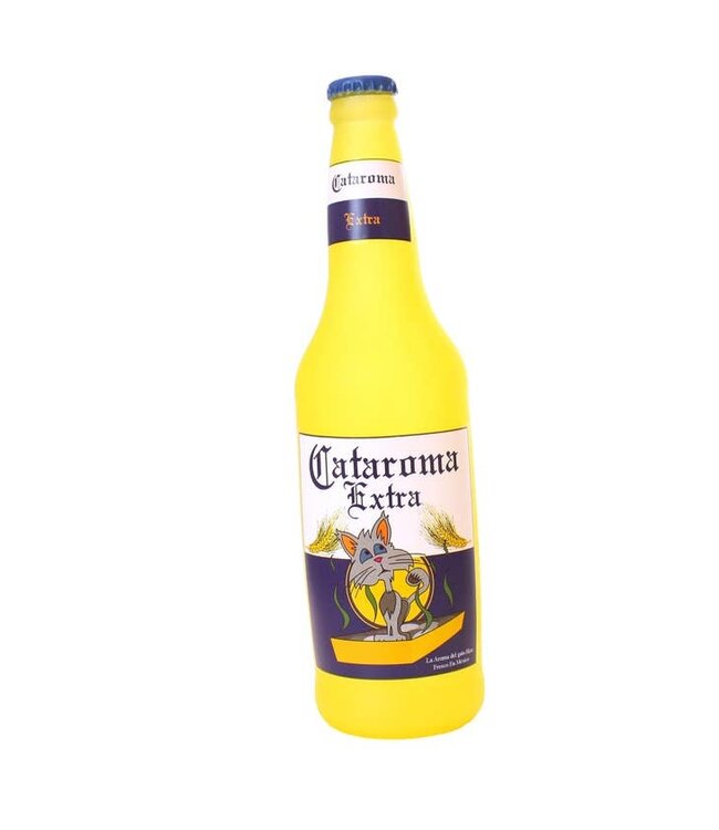 Silly Squeaker Beer Bottle Cataroma, Squeaky Novelty Dog Toy