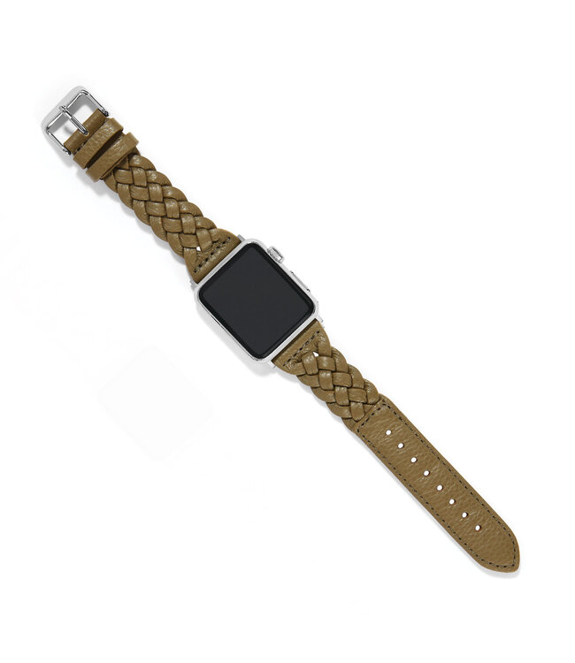 BRIGHTON Sutton Braided Leather Watch Band