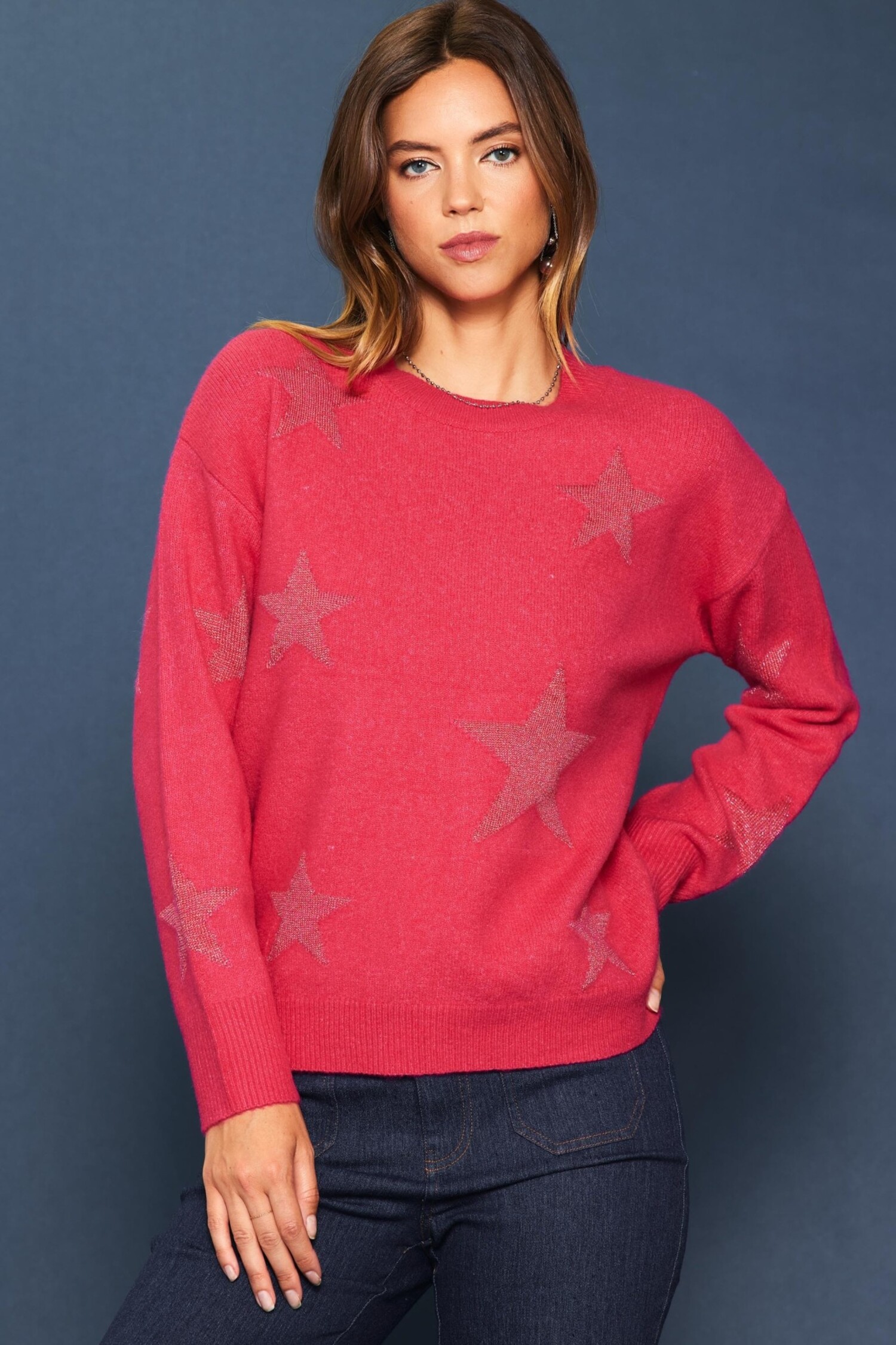 想像を超えての AMBERGLEAM Star Jacquard Sweater Mサイズ - トップス