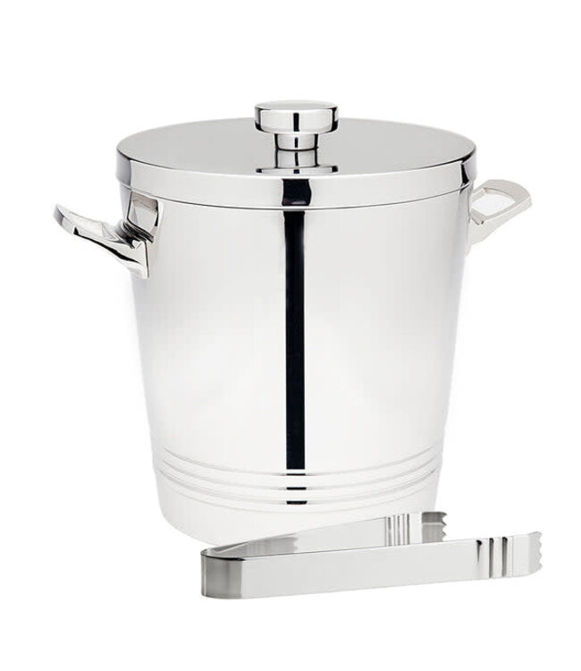 Top Shelf Double Walled Ice Bucket With Tong