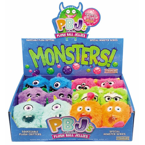 STREAMLINE Monster Series Pbj’s Plush Ball Jellies Amber Marie and
