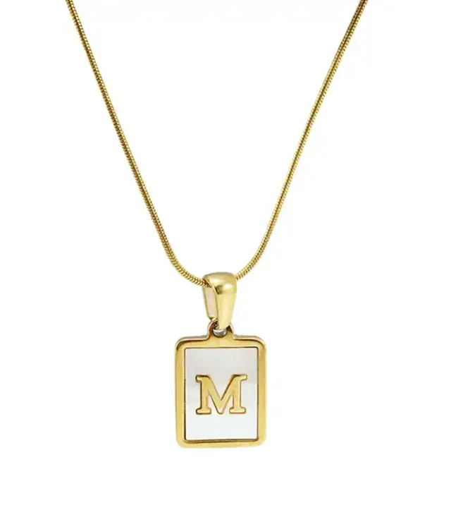 Mother of Pearl Initial