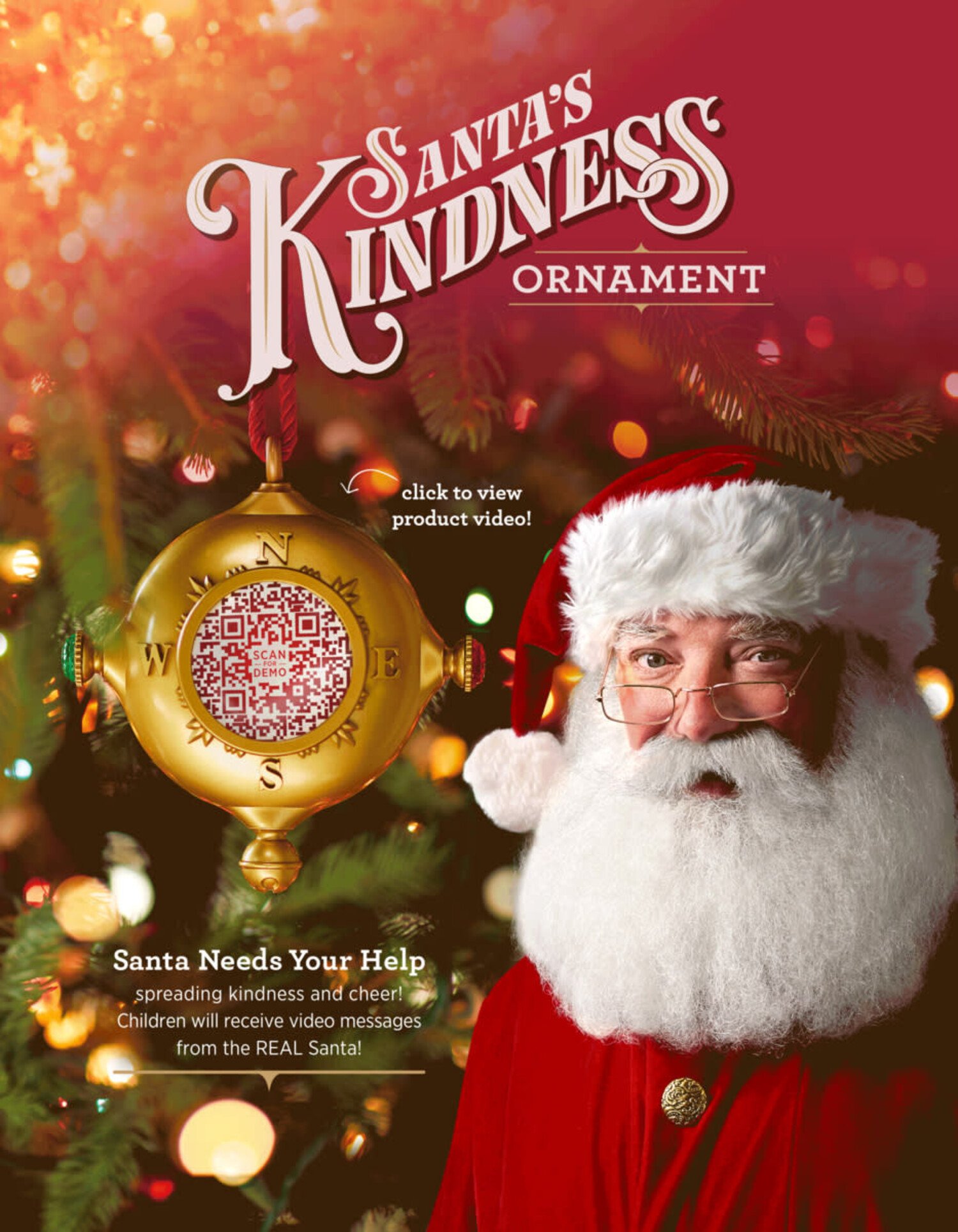 Santa's Kindness Ornament & Journal