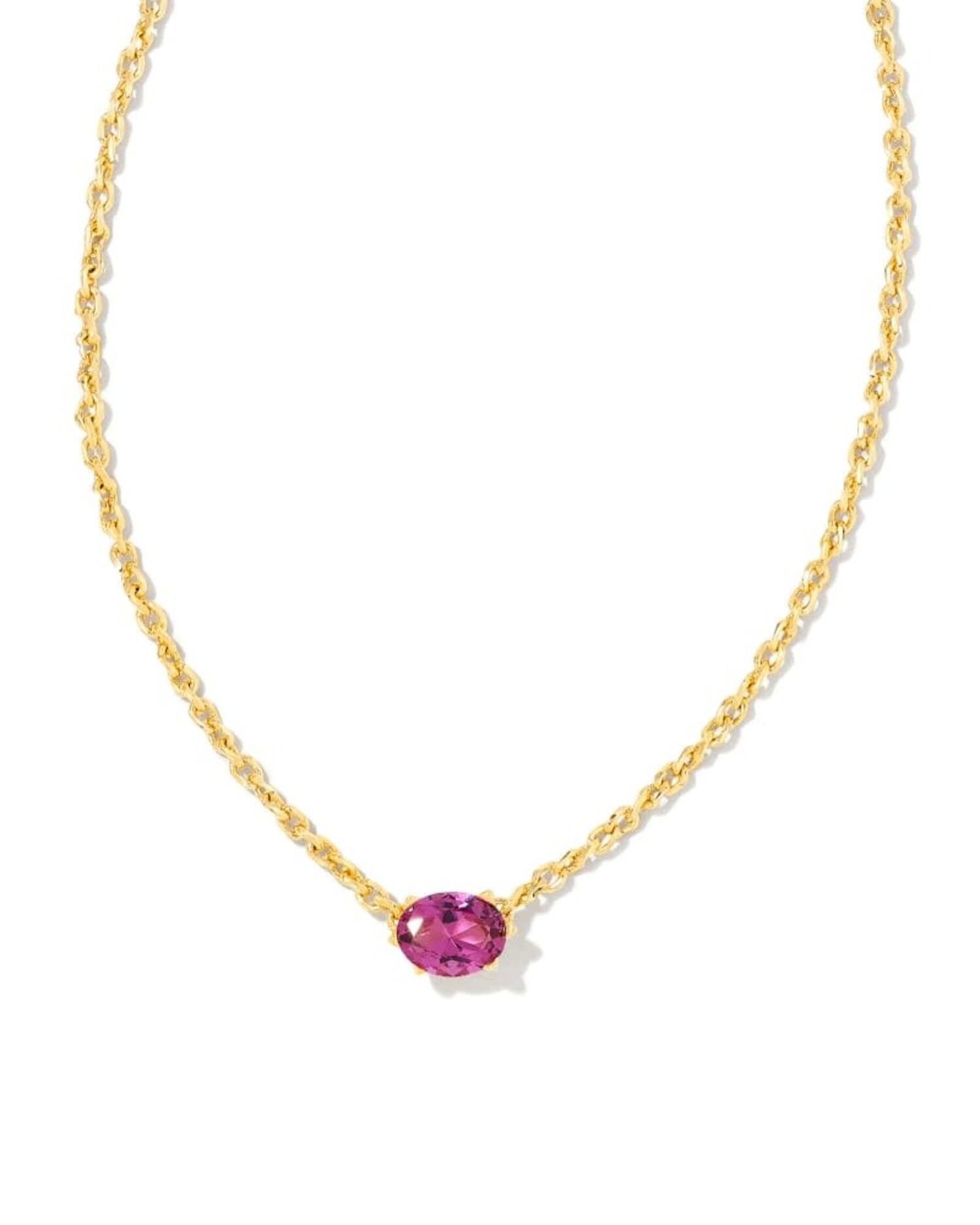 Kendra Scott Elisa Drusy Pendant Cuban Chain Necklace, Gold | Neiman Marcus