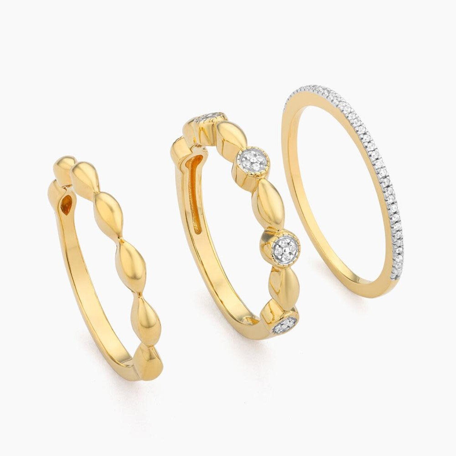 ELLA STEIN Connect The Circles Stackable Band Ring - Amber Marie and Company