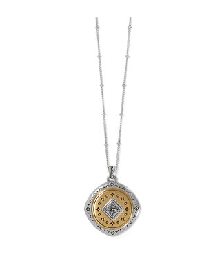 BRIGHTON Mosaic Two Tone Pendant Necklace