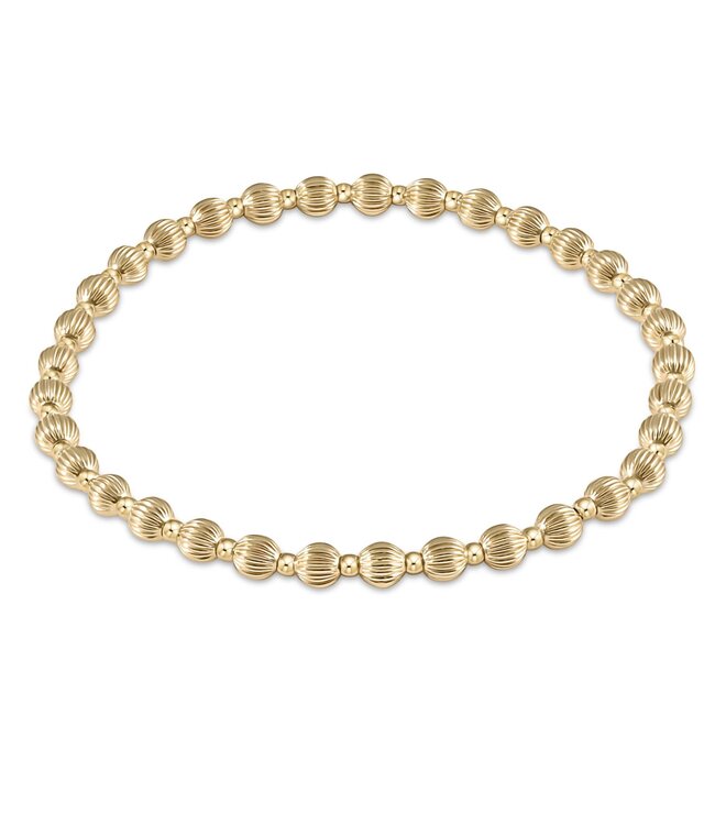 ENEWTON Dignity Grateful Pattern 4mm Bracelet - Gold