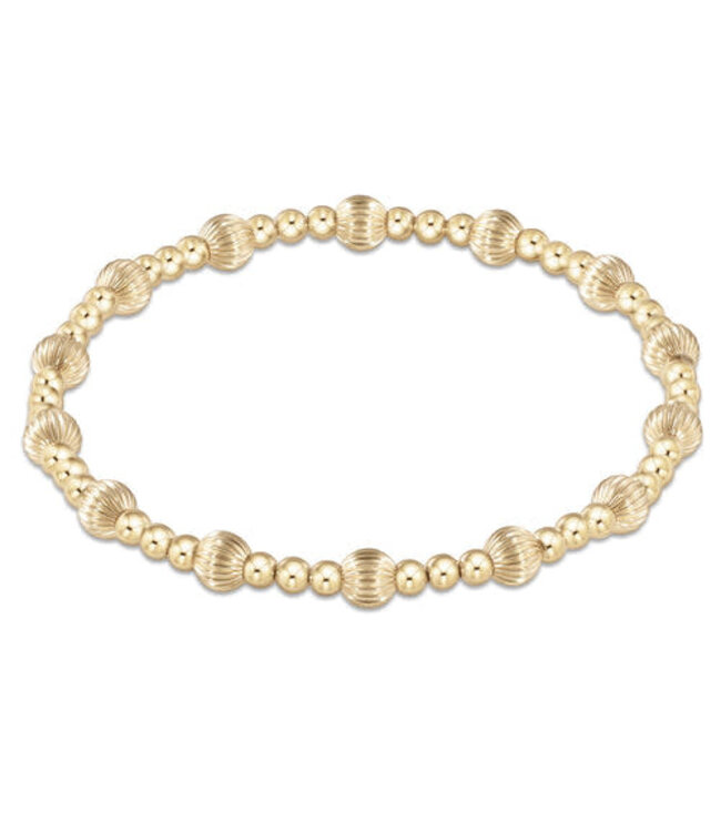 ENEWTON Dignity Sincerity Pattern 5mm Bead Bracelet - Gold