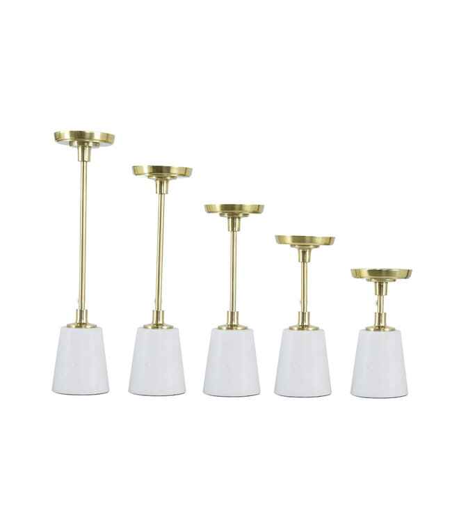 Aluminum Pillar Candle Holders