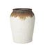 White And Brown Ceramic Vase
