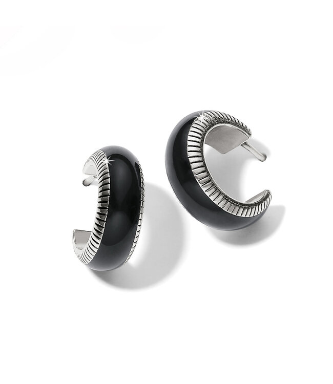 BRIGHTON Interlok Noir Small Hoop Earrings