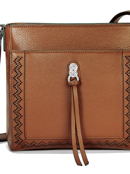 leather brighton crossbody organizer purse black | eBay
