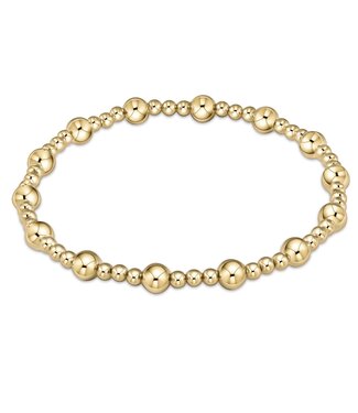 ENEWTON Extends - Classic Sincerity Pattern 5mm Bead Bracelet - Gold