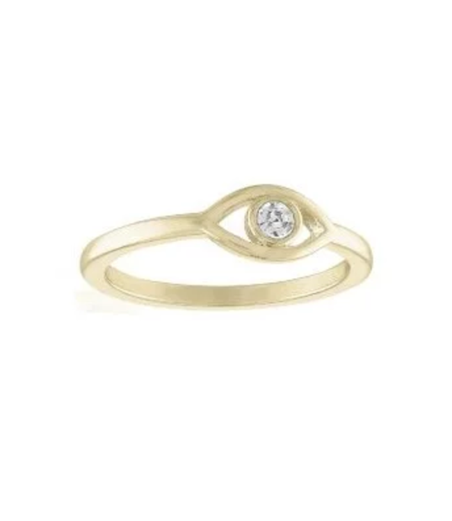 Evil Eye Gold Layers Ring