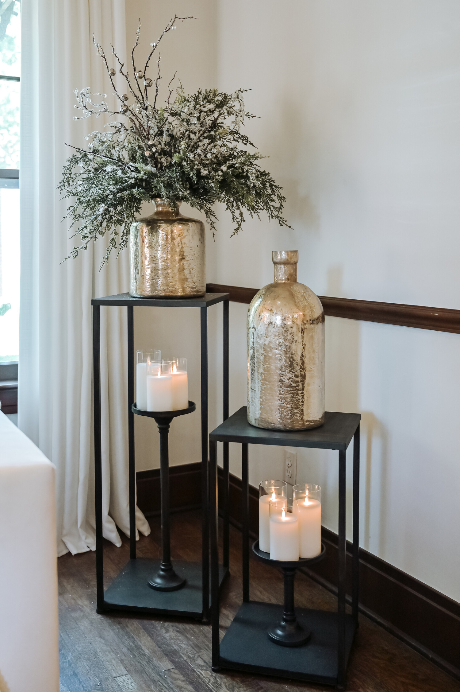 36" Box Frame Candle Holder Amber Marie and Company