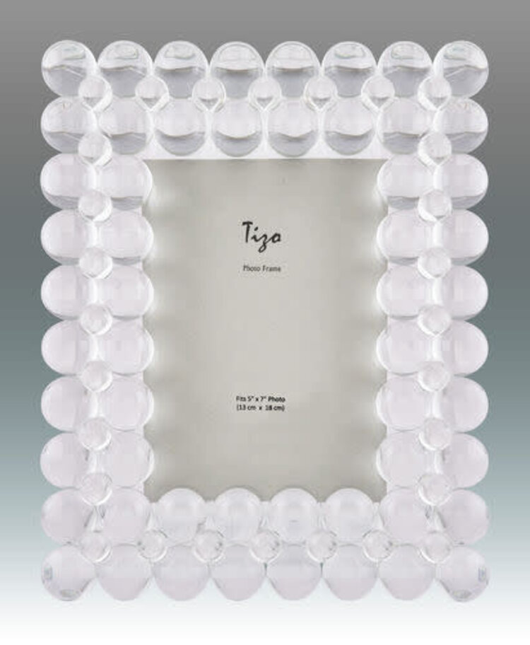 TIZO Crystal Glass Frame 5x7 Amber Marie and Company