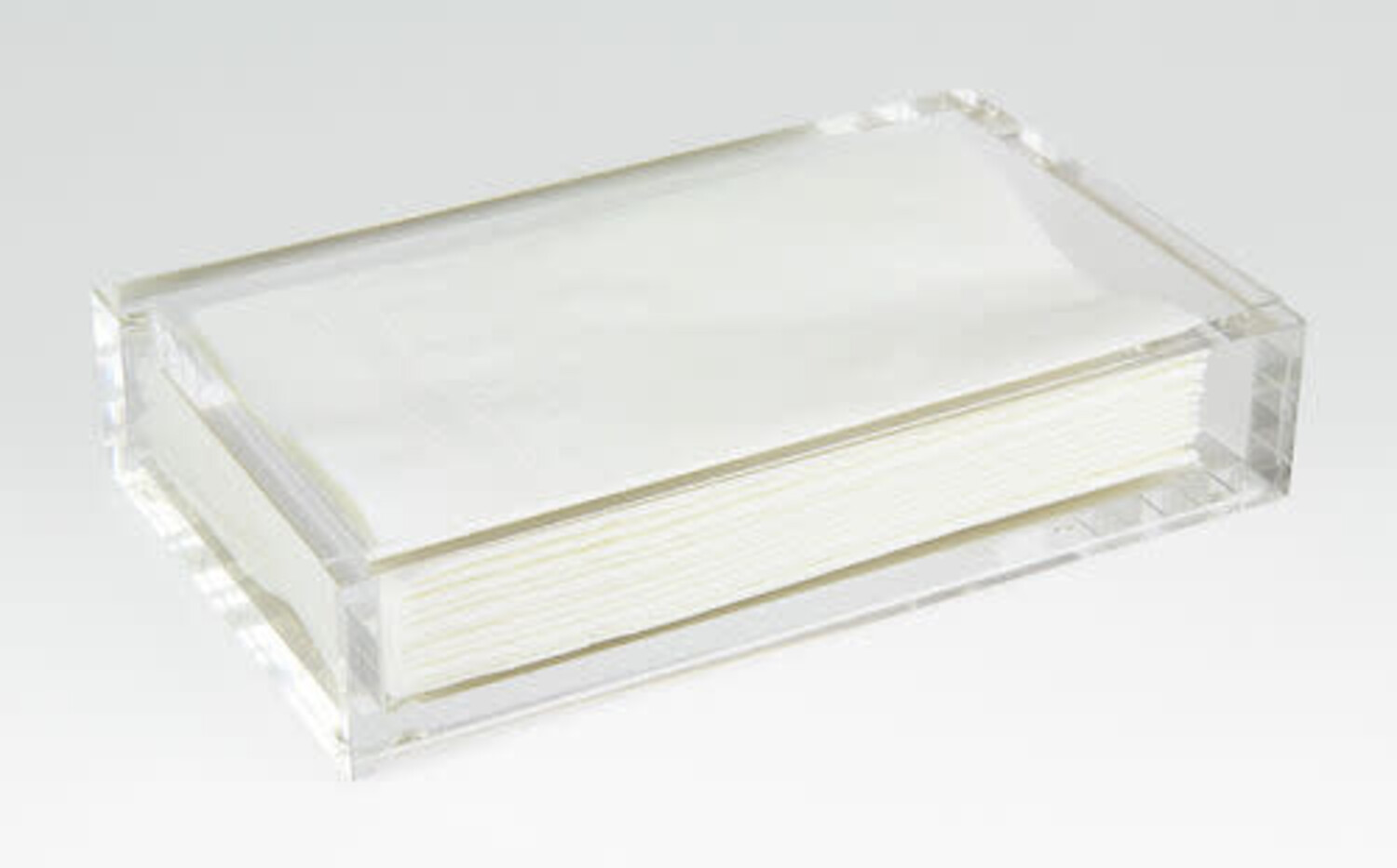 TIZO Acrylic Bathroom Napkin Tray Amber Marie and Company